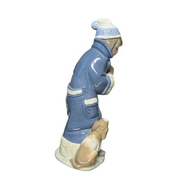 LLADRO‎ Friday’s Child Figurine Retired #6019 Boy Puppies Dogs 1993 Nino Viernes - Picture 8 of 16